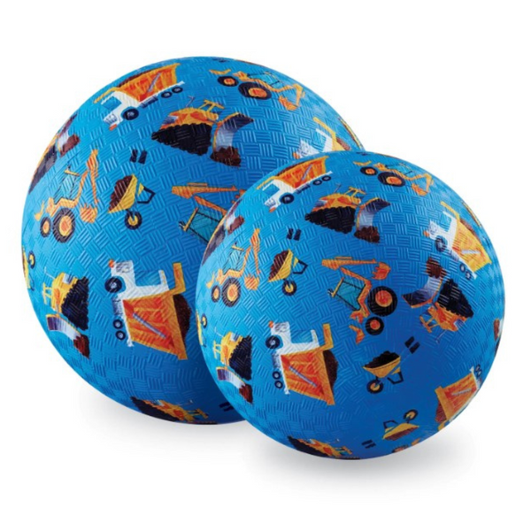 7 INCH PLAYGROUND BALL - Construction (Blue)