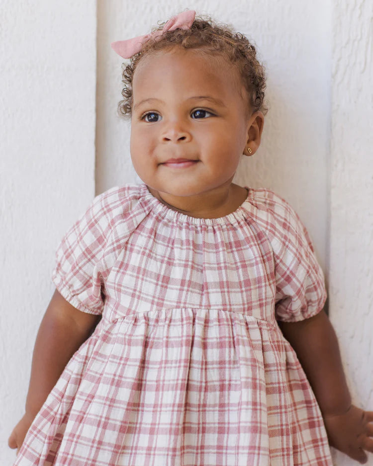 BELLA DRESS - Pink Plaid