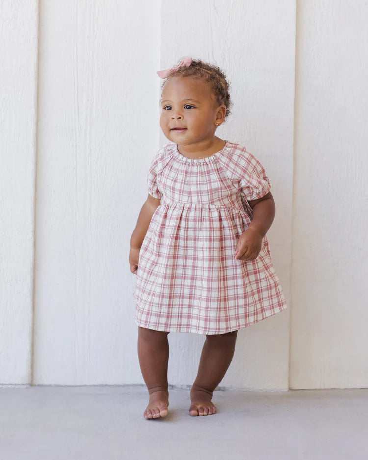 BELLA DRESS - Pink Plaid