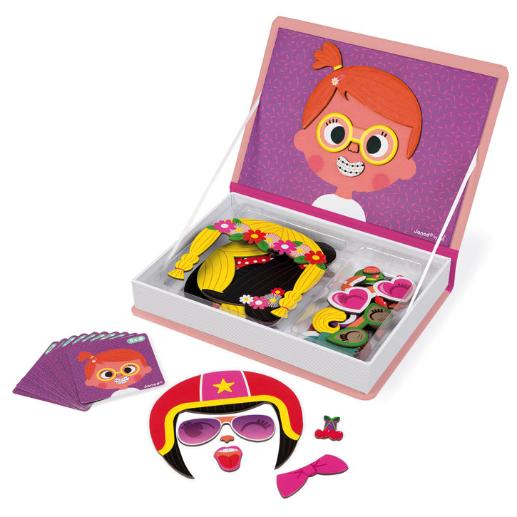 GIRLS CRAZY FACES MAGNETIC BOOK