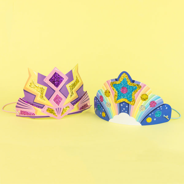 GLITTER GOO CROWNS - Super Rainbow