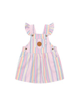 RAINBOW STRIPE PINAFORE