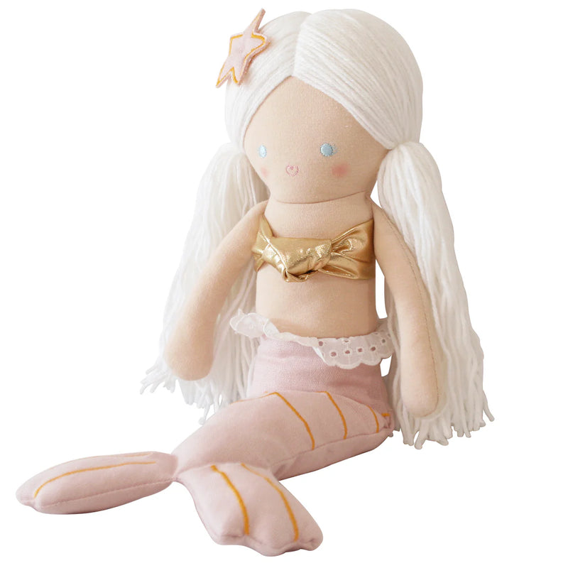 MILA MERMAID DOLL PINK - 44cm