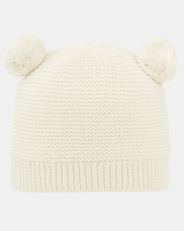 ORGANIC BEANIE SNOWY - Cream