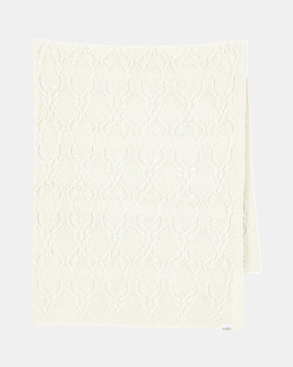 ORGANIC BLANKET BOWIE - Cream