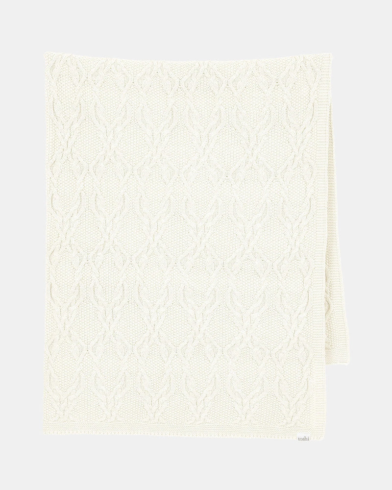 ORGANIC BLANKET BOWIE - Cream