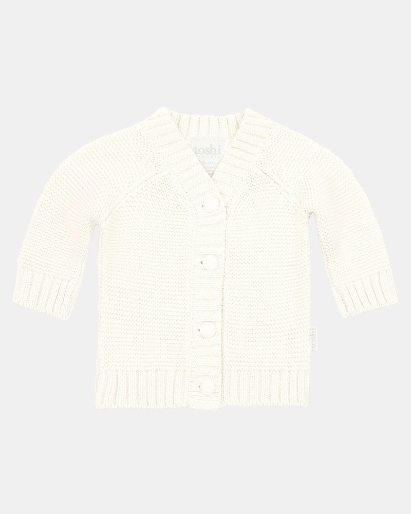 ORGANIC CARDIGAN ANDY - Cream