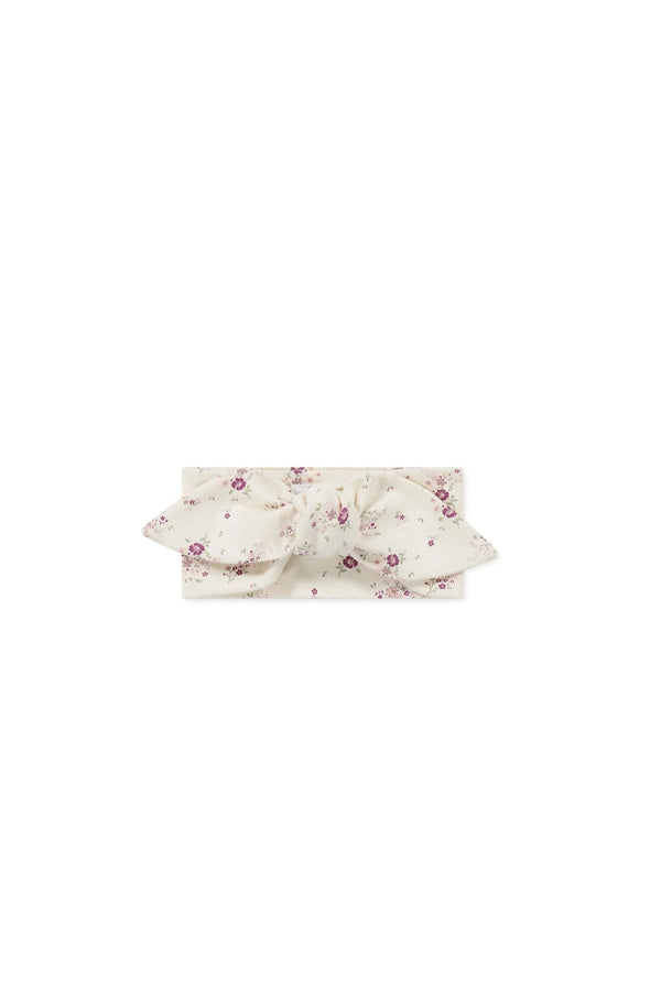 ORGANIC COTTON HEADBAND - Sweet William Floral Natural