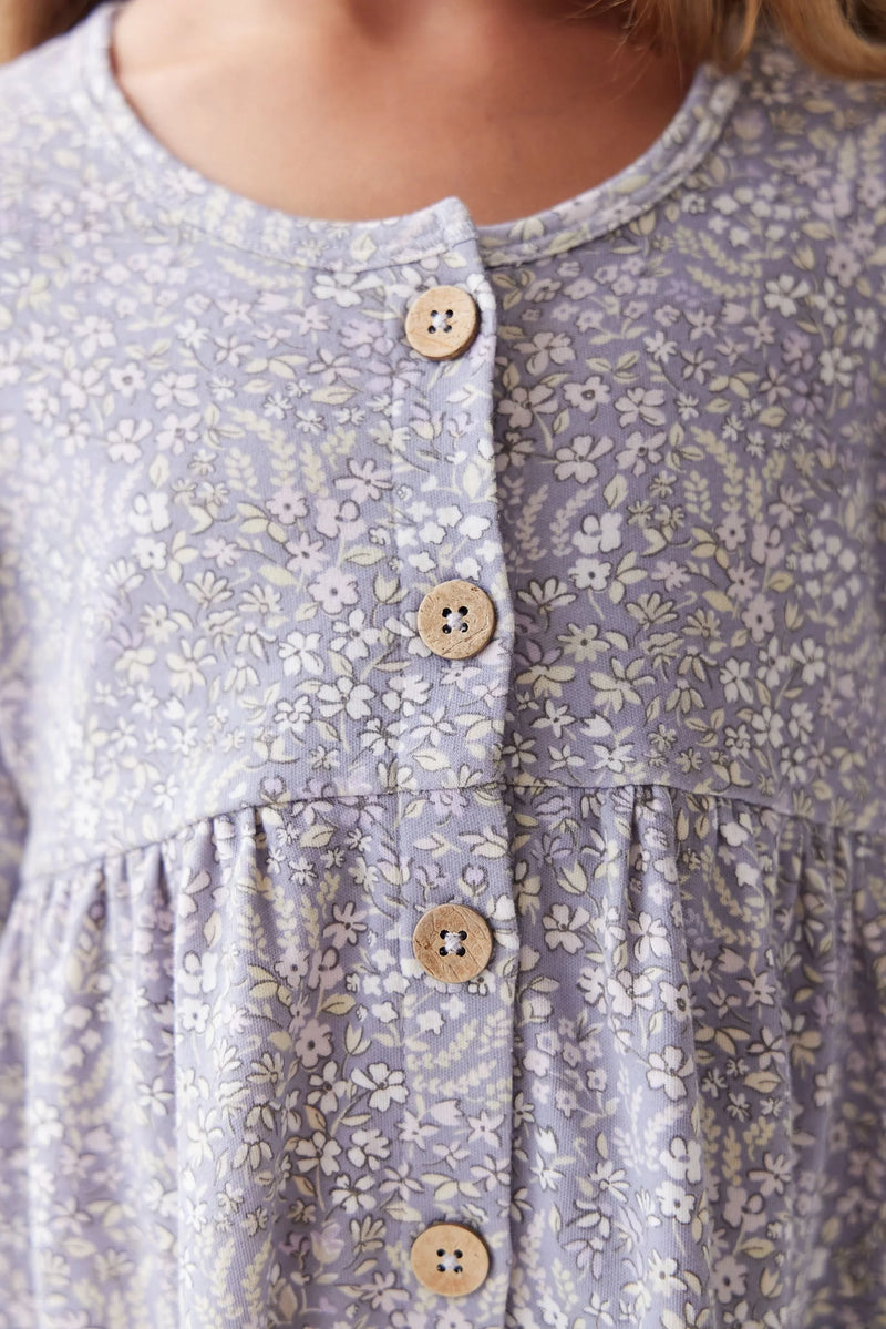 ORGANIC COTTON POPPY DRESS - April Lilac