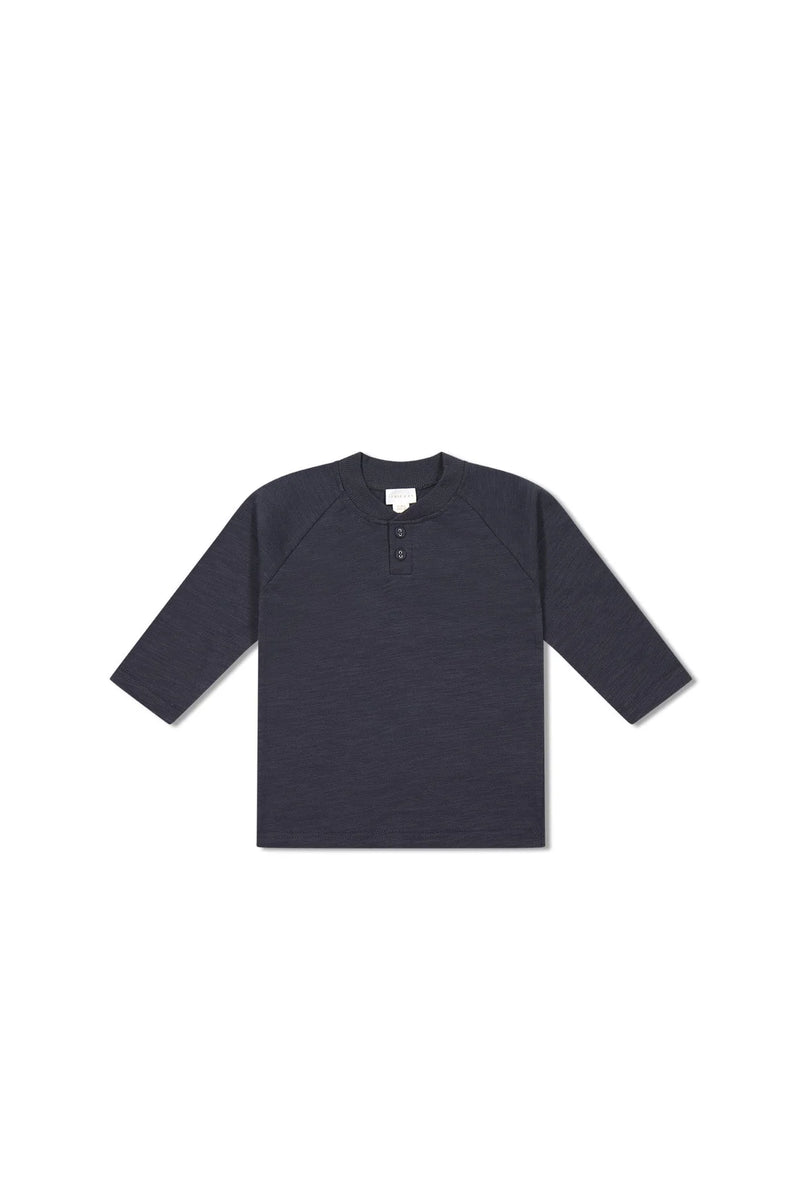 ORGANIC COTTON WESTON LONG SLEEVE TEE - Constellation