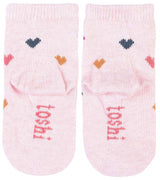 ORGANIC SOCKS ANKLE - Jacquard Hearts