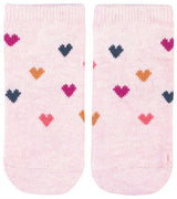 ORGANIC SOCKS ANKLE - Jacquard Hearts