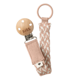 PACIFIER CLIP - Blush/Ivory