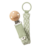 PACIFIER CLIP - Sage/Ivory