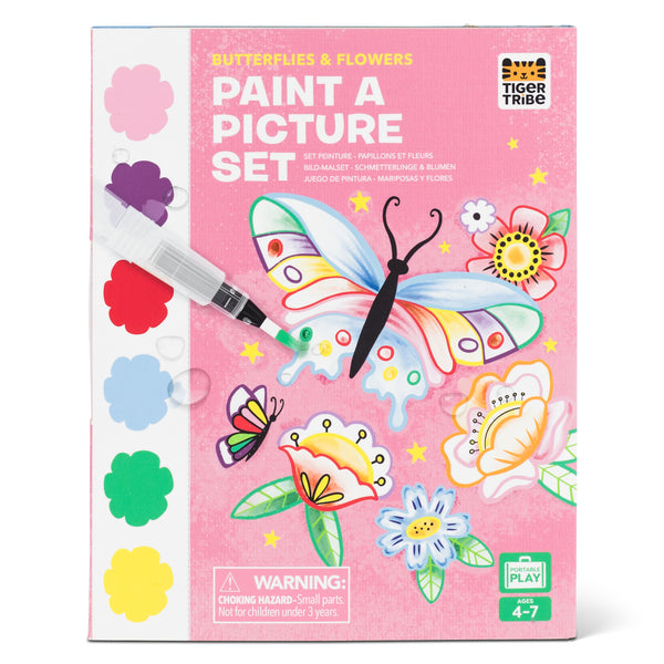 PAINT - A - PICTURE SET - Butterflies & Flowers