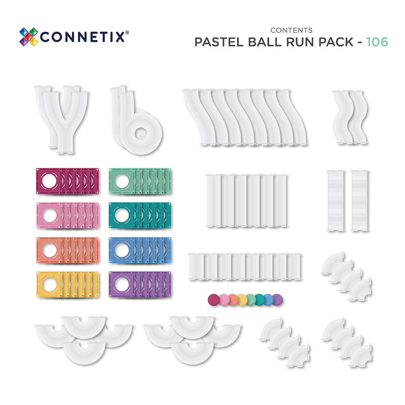 PASTEL BALL RUN PACK 106 pc