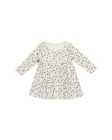 LONG SLEEVE BABY DRESS - Blue Floral