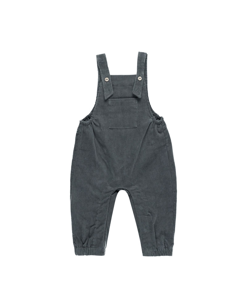 CORDUROY BABY OVERALLS - Indigo