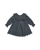 LONG SLEEVE ISLA DRESS - Indigo