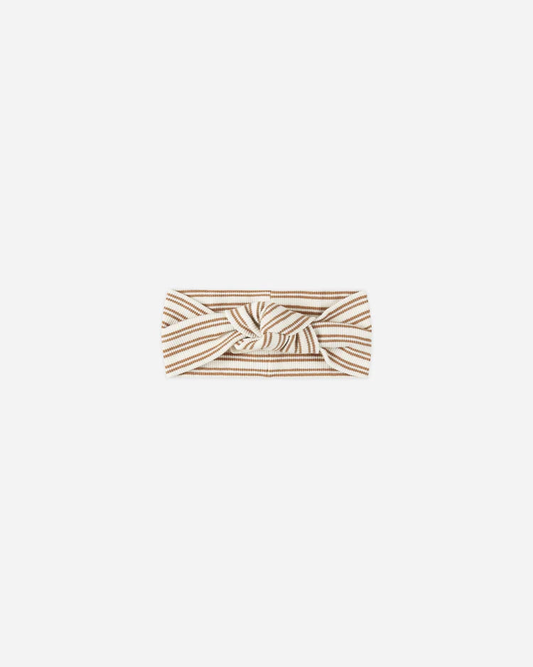 KNOTTED HEADBAND - Golden Stripe