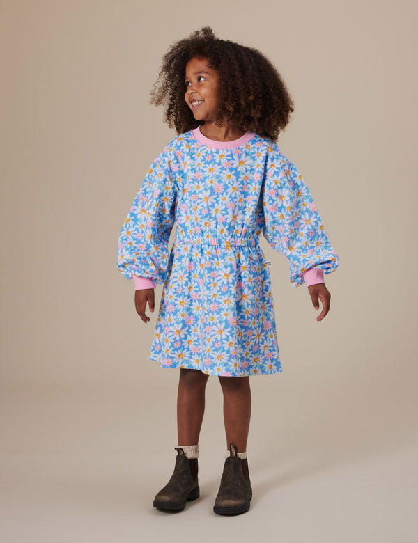 SEASIDE DAISY LEAH LONG SLEEVE DRESS