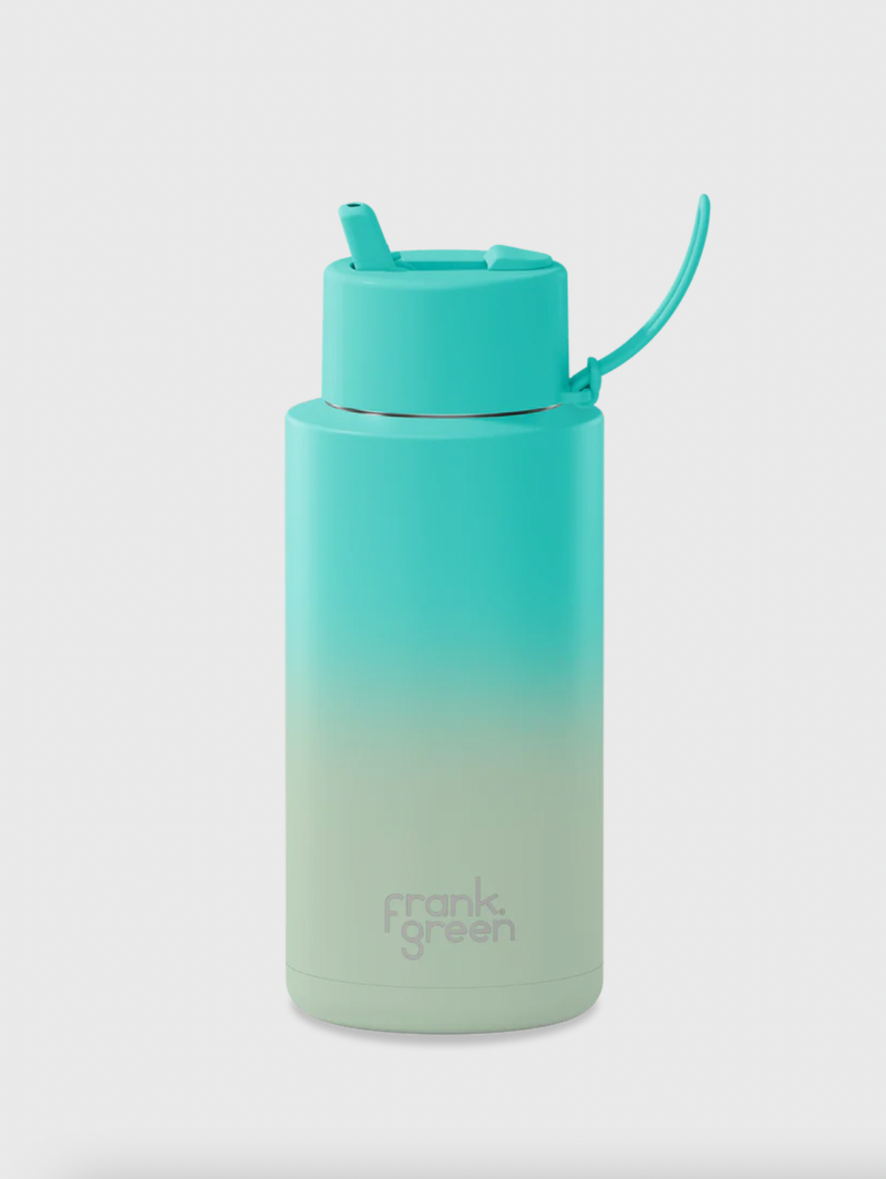 GRADIENT CERAMIC REUSABLE BOTTLE STRAW LID 1 litre - Bondi Bliss