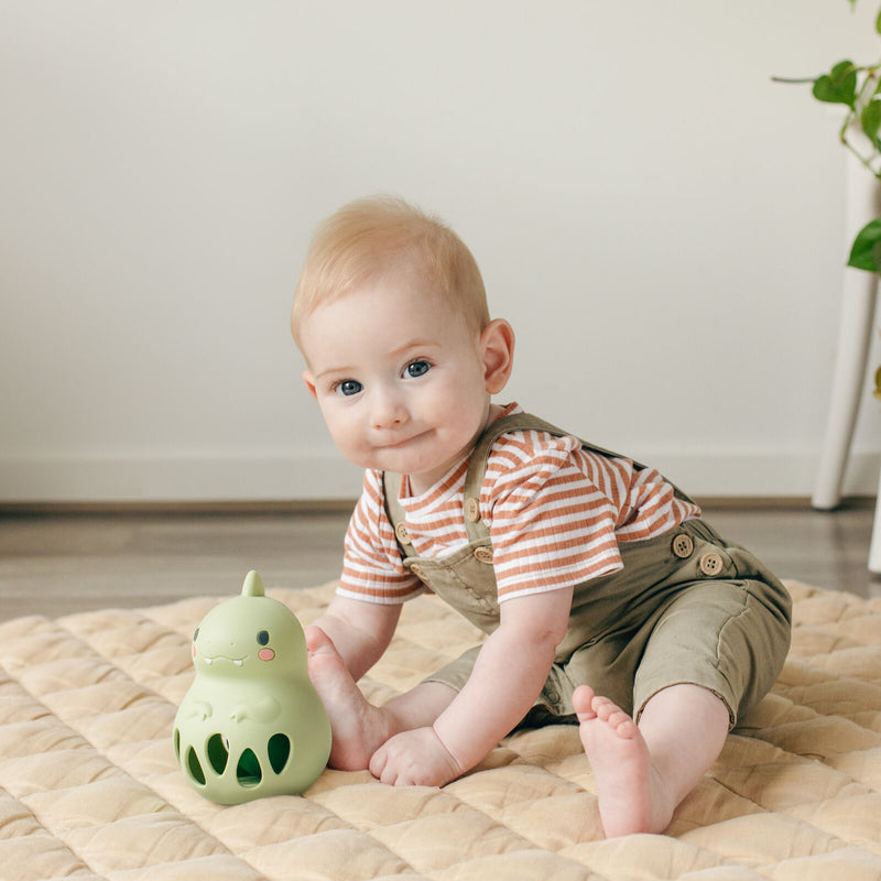 SILICONE RATTLE - Dino