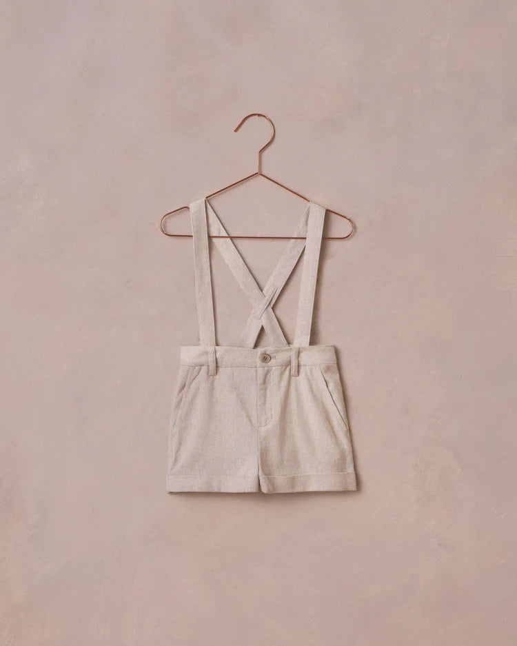 SUSPENDER SHORT - Linen