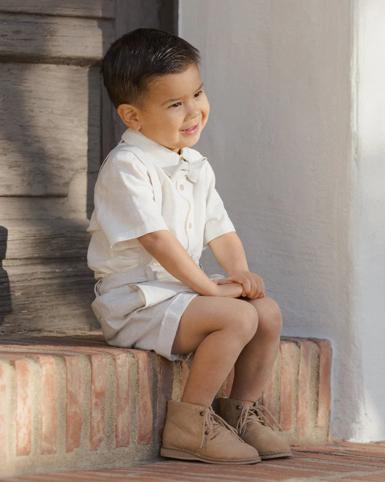 SUSPENDER SHORT - Powder Blue