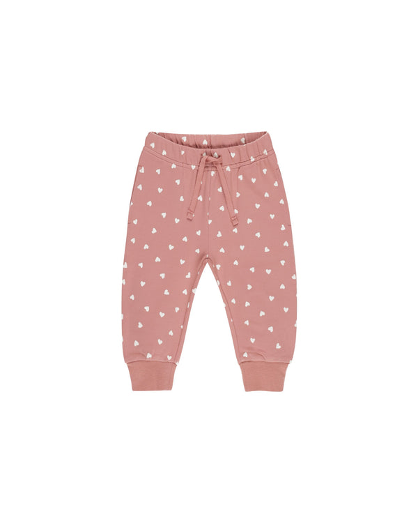 RELAXED SWEATPANT - Lipstick Hearts