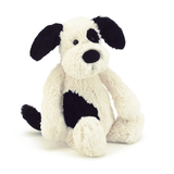 BASHFUL BLACK AND CREAM PUPPY - Medium