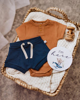 CHESTNUT SHORT SLEEVE BODYSUIT