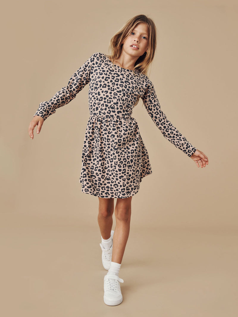 HUX LONG SLEEVE SWIRL DRESS Hidden Hux Print