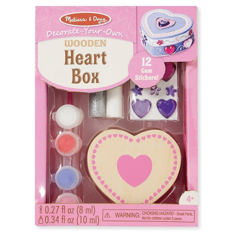 DECORATE YOUR OWN - Wooden Heart Box